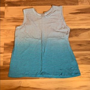 Sleeveless Ombre Striped Top